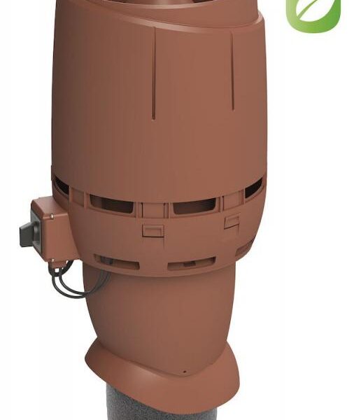 350249 Вентилятор VILPE FLOW ECo 125P (ECo 190) кирпичный