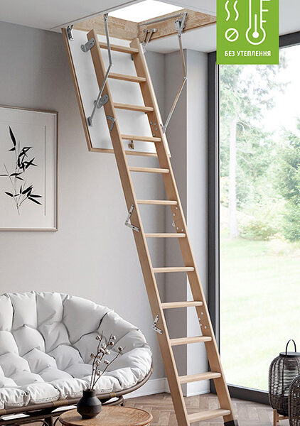 Чердачная лестница BUKWOOD Mini Eco - 100-90-280