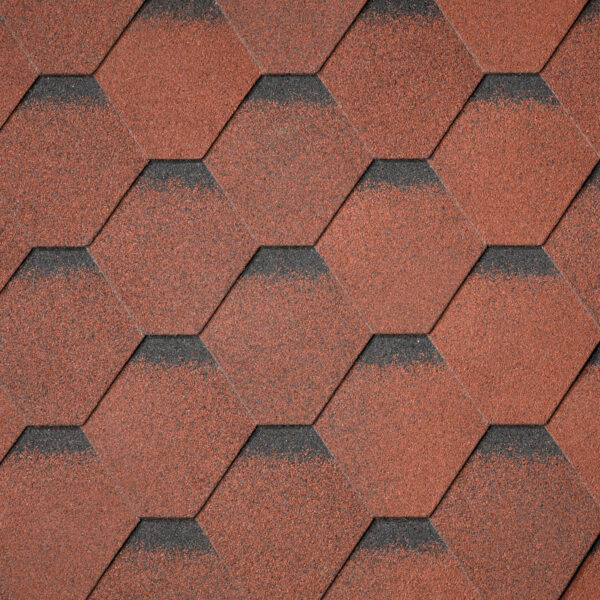 IKO Superglass™ HEX: 20 Tile Red Ultra - битумная черепица