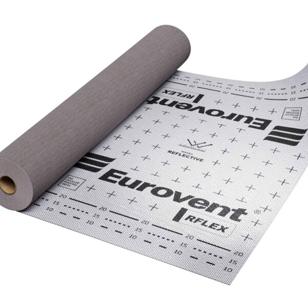 Мембрана RFLEX Eurovent (75 м2/уп) алюминиевое покрытие